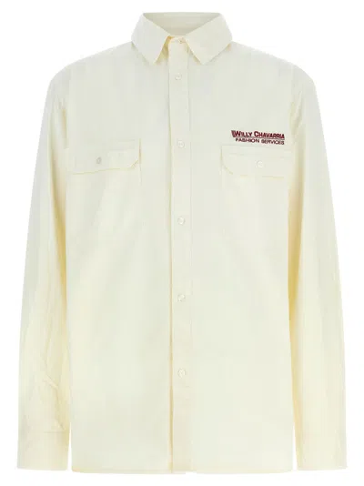 WILLY CHAVARRIA MEN BEIGE CORCORAN SHIRT, XL LUXURY SHIRTS FOR MEN DARVEYS