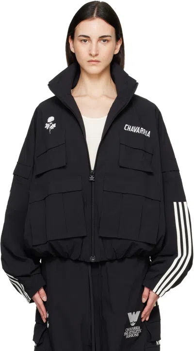 Willy Chavarria Black Adidas Originals Edition Cargo Jacket