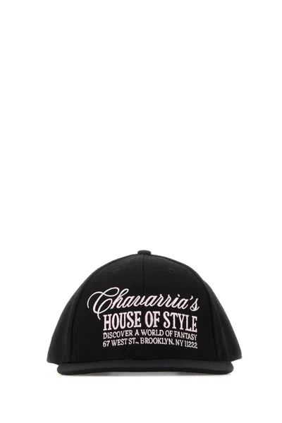 Willy Chavarria Black Canvas Baseball Cap