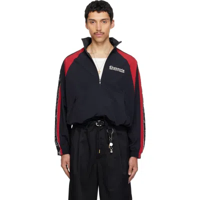 Willy Chavarria Black Casa De Chavarria Tape Jacket In Blue