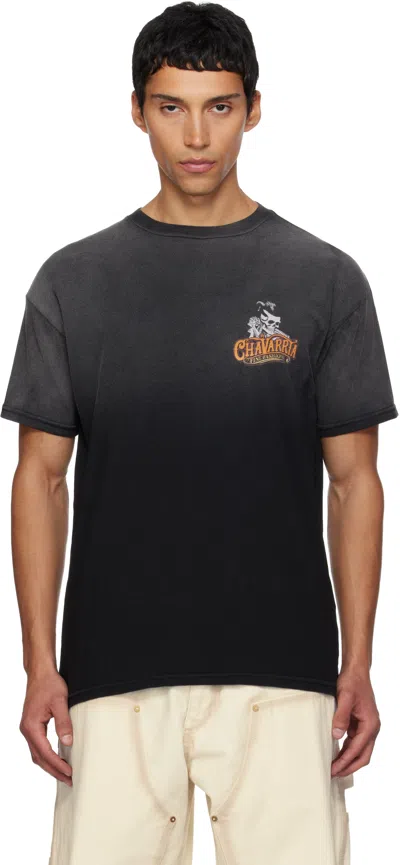 WILLY CHAVARRIA BLACK 'CHAVARRIA' POMADE EASY T-SHIRT