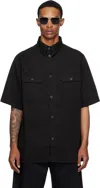 Willy Chavarria Black Corcoran Work Shirt