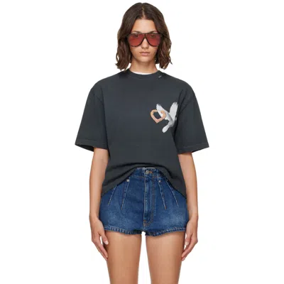 Willy Chavarria El Movimento Brava Distressed Printed Cotton-jersey T-shirt In Black