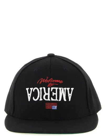 Willy Chavarria Black Embroidered Baseball Hat