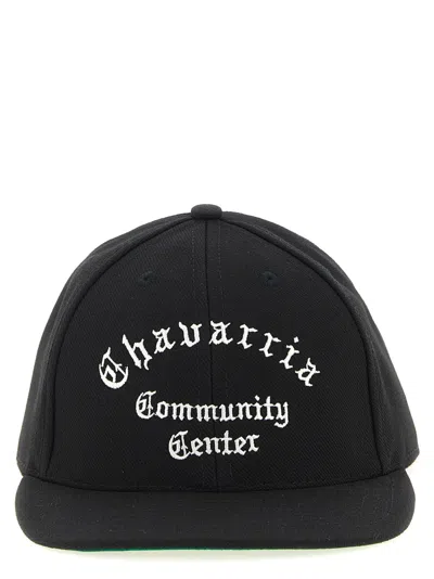 Willy Chavarria Black Embroidered Baseball Hat