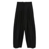 Willy Chavarria Pleated Wide-leg Trousers In Black