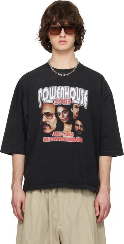 Willy Chavarria Powerhouse Northsider T-shirt In Black