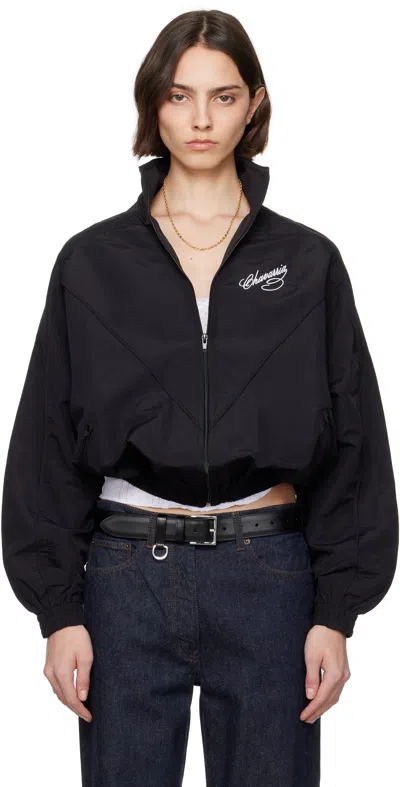 Willy Chavarria Black Ruff Rider Track Jacket
