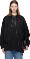 Willy Chavarria Black Ruff Rider Track Jacket In Black