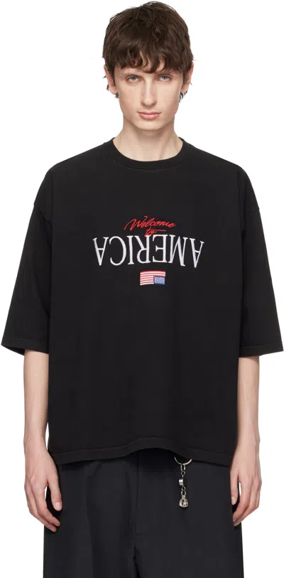Willy Chavarria Welcome To America Oversized T-shirt In Animal Print