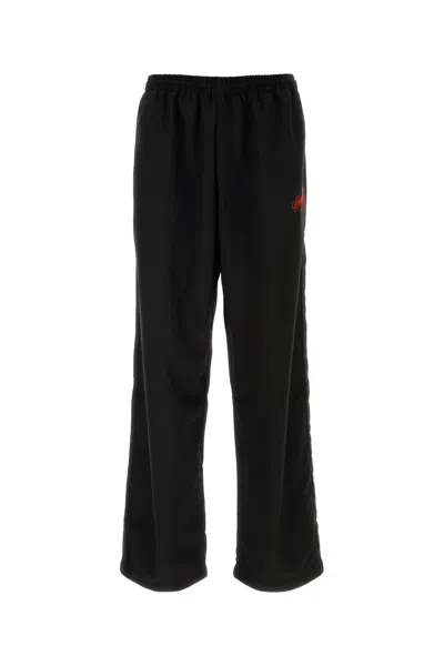 WILLY CHAVARRIA WILLY CHAVARRIA BLACK WOOL RUFF PANT