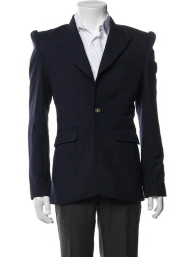 Pre-owned Willy Chavarria Blazer W/ Tags In Blue