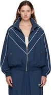 Willy Chavarria Blue Bad Boy Track Jacket In Blue