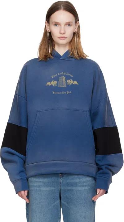 Willy Chavarria Blue 'casa De Chavarria' Hoodie