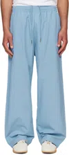 Willy Chavarria Blue Ruff Rider Track Pants In Carolina Blue