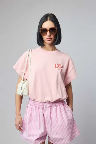 Willy Chavarria Bodysuit In Pink & Purple