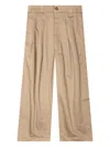 Willy Chavarria Khaki Borracho Work Trousers In Brown