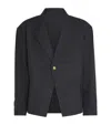 Willy Chavarria Box Cutter Blazer In Black