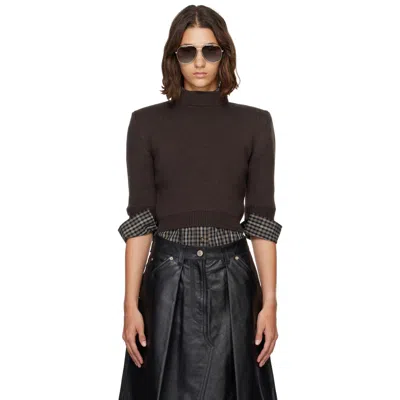 Willy Chavarria Brown Chavela Sweater