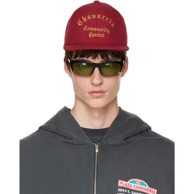 Willy Chavarria Burgundy 'chavarria Community Center' Cap In Neutral
