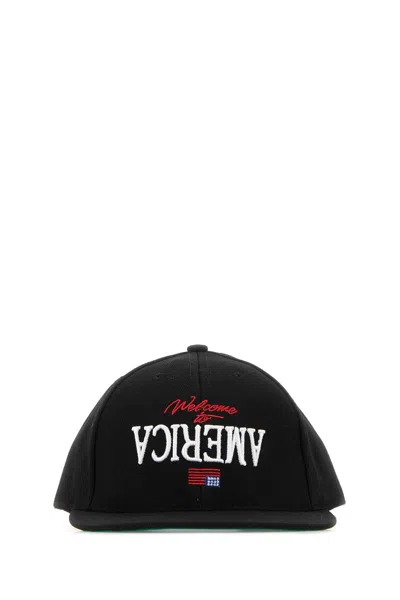 Willy Chavarria Canvas Baseball Cap In Black