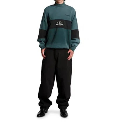 Willy Chavarria Casa De Chavarria Crewneck Sweatshirt In Green In Animal Print