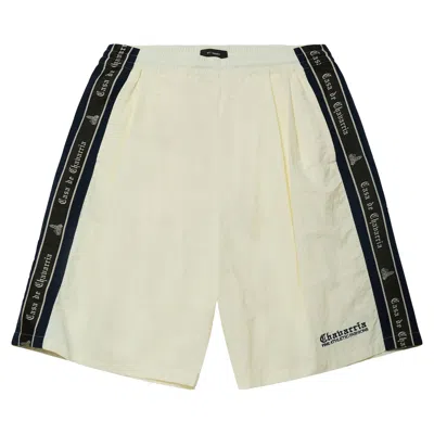 Pre-owned Willy Chavarria Casa De Chavarria Orale Track Short 'masa' | White | Men's Size S
