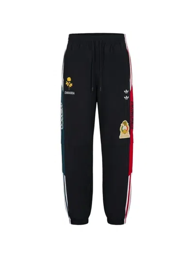Willy Chavarria Cdm Logo-patch Track Pants In Black