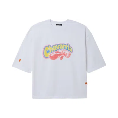 Pre-owned Willy Chavarria Chavaloo Buffalo Tee 'snow White' | Men's Size M
