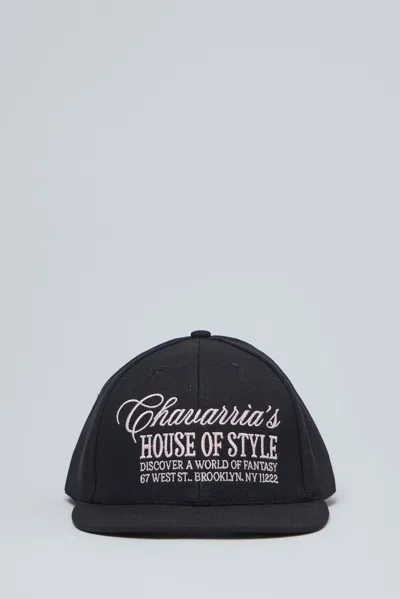 Willy Chavarria Chavarria House Of Style Cap In Black