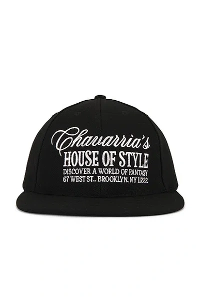 Willy Chavarria Chavarria House Of Style Cap In Black