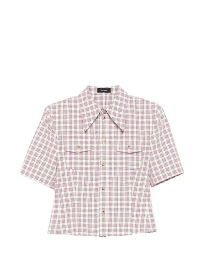 Willy Chavarria Check Pocket Shirt In Pink