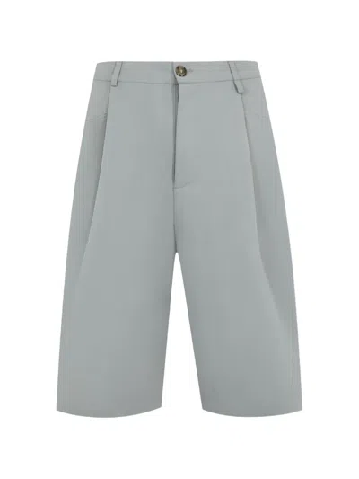 Willy Chavarria Chilango Pleated Shorts In Gray