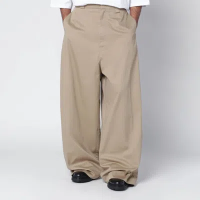 Willy Chavarria Cholo Beige Chino Trousers In Brown