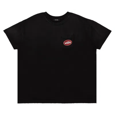 Pre-owned Willy Chavarria Chorizo Destroyed Easy Tee 'washed Black'