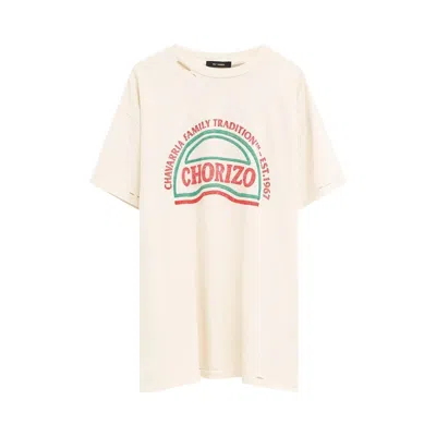Pre-owned Willy Chavarria Chorizo Easy Tee 'masa' | White | Men's Size L