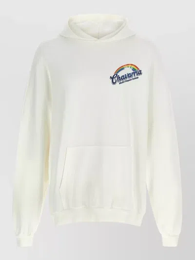 Willy Chavarria Clean Fresh Hooligan Hoodie Front Pocket In Neutral