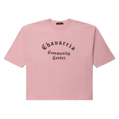 Pre-owned Willy Chavarria Community Center Buffalo Tee 'chicle' | Pink | Men's Size M