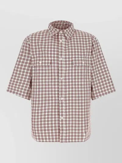 Willy Chavarria Corcoran Checked Shirt Button Down Collar In Multi