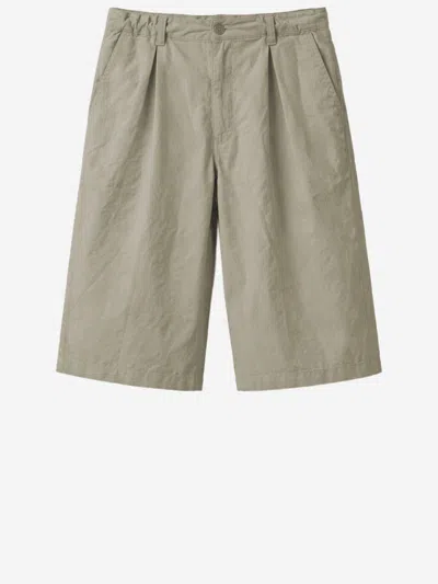 Willy Chavarria Cotton Blend Shorts In Gray
