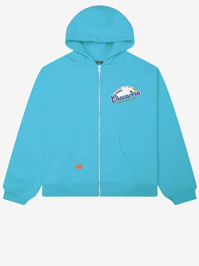 Willy Chavarria Cotton Sweatshirt With Logo In Blue