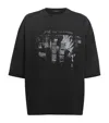Willy Chavarria Washed Black Welcome To New York T-shirt In Black