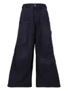 Willy Chavarria Cotton Wide-leg Trousers In Blue