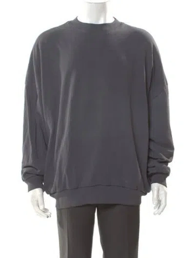 Pre-owned Willy Chavarria Crew Neck Long Sleeve Sweatshirt In Gray