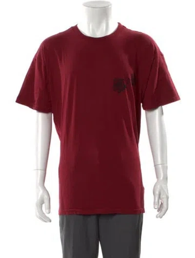 Pre-owned Willy Chavarria Crew Neck Short Sleeve T-shirt W/ Tags In Red