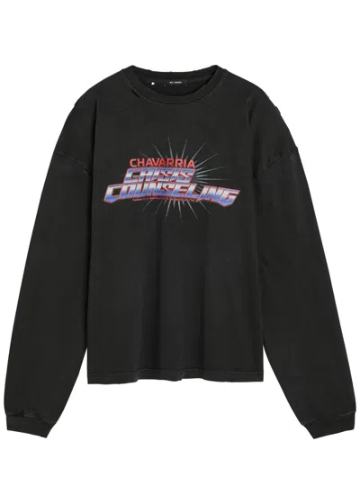 Willy Chavarria Crisis Counselling Printed Cotton T-shirt In Multi