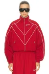 Willy Chavarria Cropped Bad Boy Jacket In Red