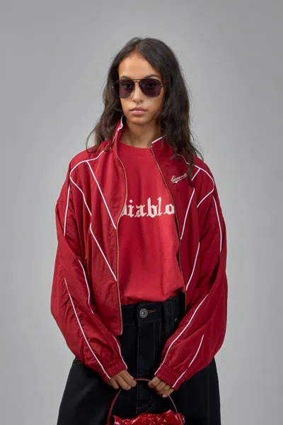 Willy Chavarria Cropped Bad Boy Jacket Red In Multi