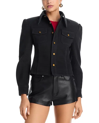 Willy Chavarria Denim Chavela Shirt In Black