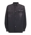 Willy Chavarria Denim Corcoran Shirt In Black